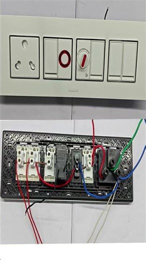 8 model switch board wiring connection!#electrical