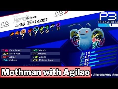 Persona 3 Reload - Mothman with Agilao