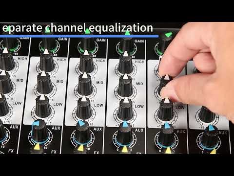 8-Channel Bluetooth Audio Mixer Review – 48V Phantom Power, USB Interface & MP3 Player