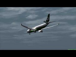 Near Crash EVA AIR A330 blown from Runway HKG Airport