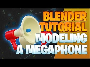 Modeling a megaphone - Blender Tutorial