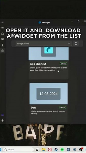 How to add custom widgets to your desktop - useful pc apps part 5 #tutorial #technology #wallpaper