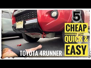 Toyota 4runner • 5 Quick and Easy Modifications on a Budget!