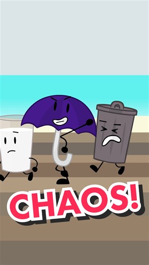 UMBRELLA'S CHAOS! 😈 Subscribe to Wuggolo on YouTube to watch more #objectlockout ! #objectshowcommunity #bfdi #bfb