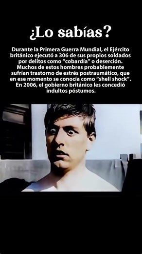 Cuando el “Shell Shock” se castigaba con la muerte
