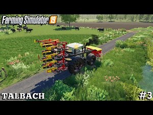 Planting CORN with VADERSTAD Tempo V8, Mowing GRASS | Farming on Talbach | Farming Simulator 19 | #3