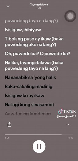 Tayong Dalawa full lyrics - Relapse (Tagalog song)