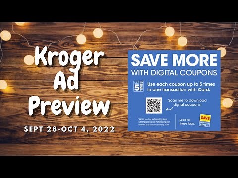 Kroger Ad Preview for Sept 28-Oct 4, 2022 | *NEW* Weekly Digitals + 5x Digital Coupon Sale