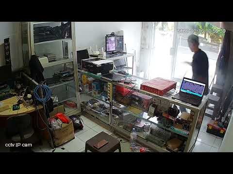 Laptop explodes inside shop in South Tangerang, Java, Indonesia