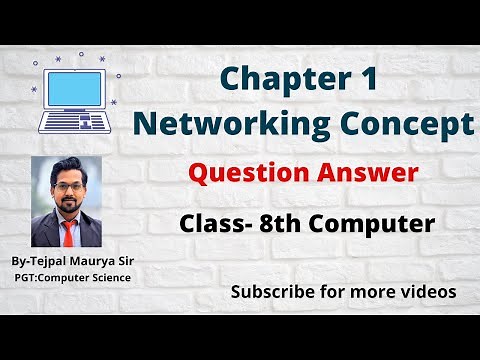 Class 8 Computer | Chapter 1 Question Answers | Networking Concept | All exercise & questions Answer