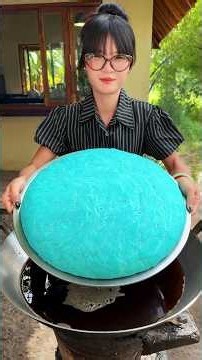 Cooking yummy deep fried cake with sauce recipe