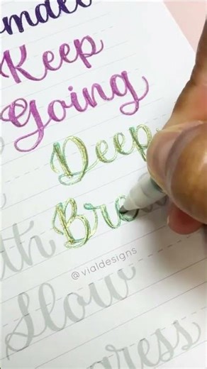 Modern calligraphy with gel pens #fauxcalligraphy #gelpencalligraphy