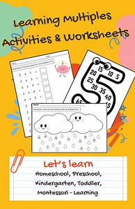 Multiples & Basic Multiplication Worksheets and Flashcards | Learning Binder | Student Worksheets | Early Education - Etsy UK