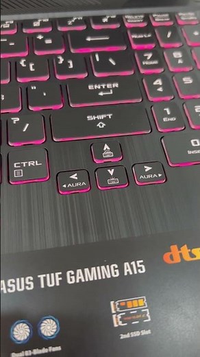 Turn on/off backlit keyboard on Asus Tuf gaming A15 #shorts