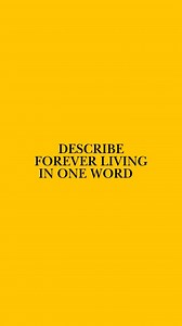 We asked just a handful of our Forever Business Owners to describe Forever in one word 💛 This is what they said... 💬 | Forever Living Products, UK & Ireland