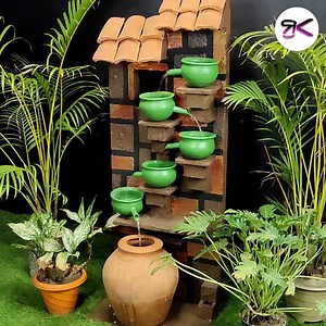 90K views · 1.2K reactions | Terracotta Pots Turned into a Flowing Delight  #diy #terracotta #fountain | RusticKraft | Facebook