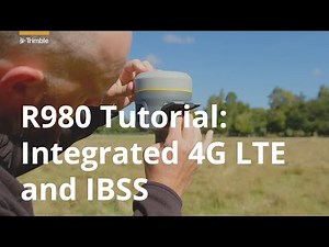 Trimble R980 | Tutorial | Integrated 4G LTE | IBSS
