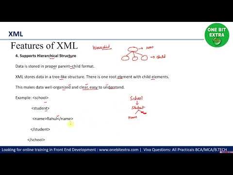 XML Features | Web Development 2 | Skill Course | B.Sc | Sem 2 | MDU BSC |