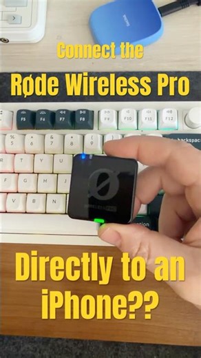 How to connect the Rode Wireless Pro directly to an iPhone