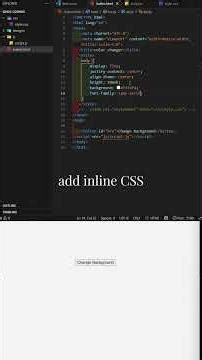 BUILD A COLOR CHANGER IN 1 MINUTE | HTML, CSS & JavaScript