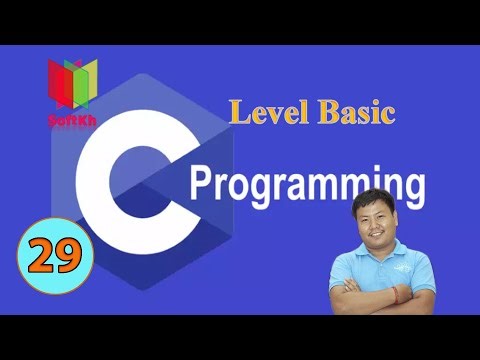 រៀនកូដ C Programming Language - Switch statement with character in C Programming (V29)