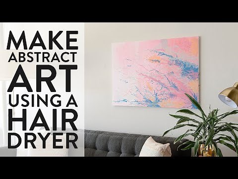 How to: Make Abstract Art Using a Hair Dryer
