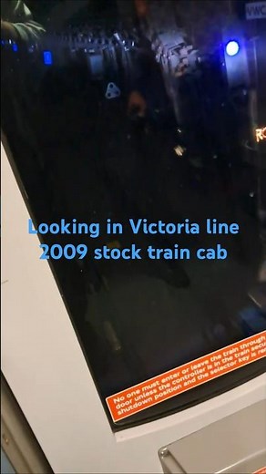 Looking in a Victoria line 2009 stock train cab - by Level