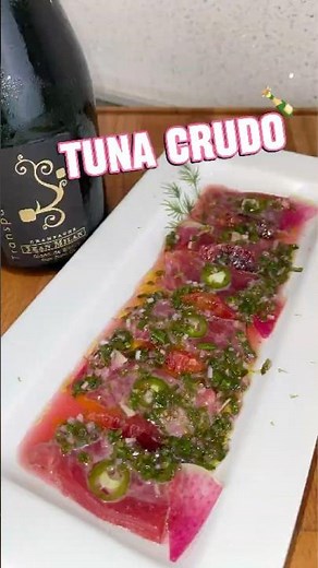Tuna Crudo & Grand Cru Champagne 🐟🍾