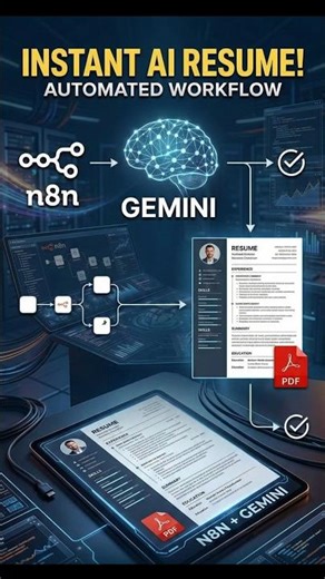 n8n + Gemini = Ultimate Workflow 🤖🔥Create resumes using Automation