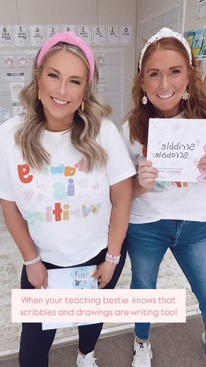 Ashley ∣ Transitional Kindergarten ∣ PreK on Instagram: "In TK/Pre-K, writing doesn’t always look like letters and words. Sometimes it starts as scribbles that tell a story or shapes that become the people they love. This is writing. It’s expression, creativity, and the beginning of learning how to share their voice on paper! ✨ #prekwriting #tkclassroom #prekclassroom #kindergarten #teacherbesties #scribbleart #scribblescrabble #tkteacher #prekteacher #kindergartenteacher"