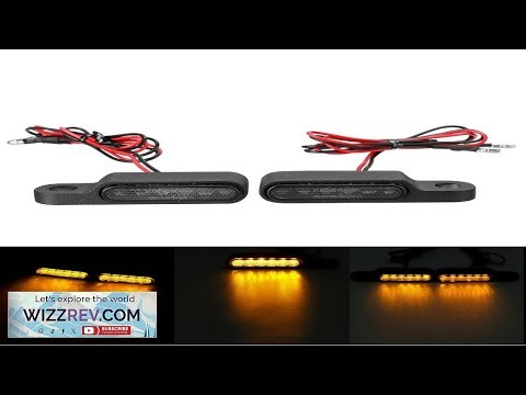 2pcs 12V 6 LED Motorcycle LED Turn Signal Indicators Light Handlebar Mount