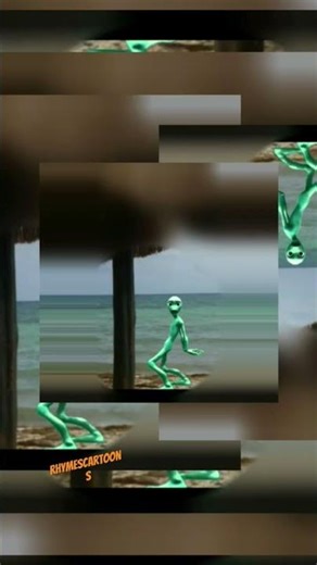green Alien dance #alienremix #shorts
