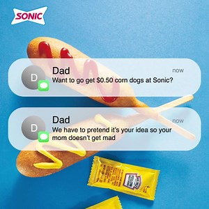 35K views · 447 reactions | $0.50CornDogs THIS Cyber Monday!! One day only 11/27!​ Each Corn Dog is $0.50. Tax not included. Valid only on Monday, November 27, 2023, at participating SONIC® Drive-In locations while supplies last. Not good in conjunction with Combos or any other offers. Not valid with third party delivery services. TM & ©2023 Nov America’s Drive-In Brand Properties LLC. | Sonic Drive-In | Facebook