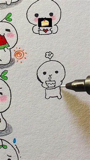 Drawing a cute cake 🍰 #drawing #cute #art