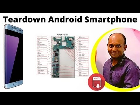open android phone then teardown android smartphone motherboard and smartphone internal parts