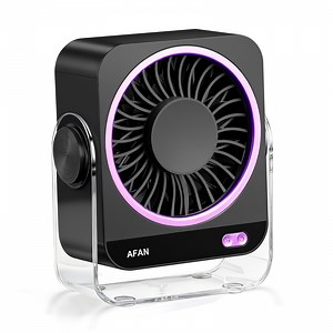 Portable Desk Fan - 199 Speeds, Turbo Airflow, USB Rechargeable, Quiet with LED Display for Home Office Travel -K818