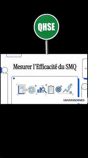 Indicateurs et Outils de Mesure de l'Efficacité SMQ Ci-après quelques exemples de KPI couramment utilisés pour mesurer l’efficacité d’un SMQ : le taux de satisfaction des clients (pourcentage de clients satisfaits des produits et services de l’entreprise) ; le taux de non-conformité (pourcentage de produits ou services non conformes aux exigences qualité) ; le taux de réclamation client (pourcentage des clients ayant fait une réclamation concernant les produits ou services de l’entreprise) ; le 