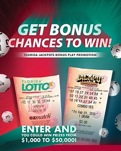 Now those are some J⃣ A⃣ C⃣ K⃣ P⃣ O⃣ T⃣ S⃣ that will catch your eye! Don't forget our FLORIDA JACKPOTS BONUS PLAY Promotion is still going on! 🤩 | Florida Lottery