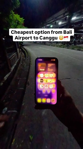 🇮🇩 Bali Airport to Canggu (cheapest option) 😳 #balitravel #bali #balitrip #indonesia #gojek