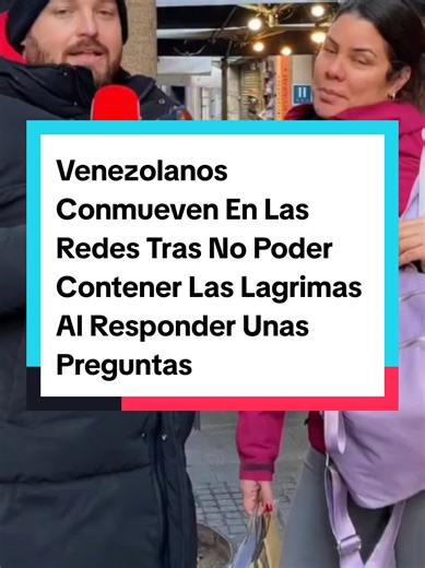 Venezolanos Conmueven En Las Redes Tras No Poder Contener Las Lagrimas Al Responder Unas Preguntas #noticias #noticiastiktok #notialberth #Viral #comenta