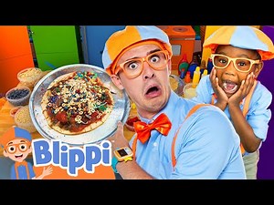 Blippi's Wacky Pizza Challenge! 🍕 - Blippi's Ultimate Playdate | Educational Videos for Kids