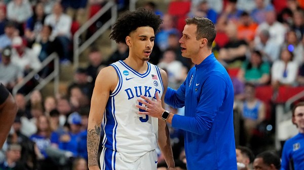 Duke basketball's Tyrese Proctor, Cooper Flagg, Jon Scheyer discuss win vs Baylor in NCAA Tournament