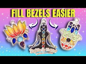 SOPHIE AND TOFFEE: HOW TO FILL OPEN BEZELS PROPERLY | Top Tips For UV Resin Open Bezels!