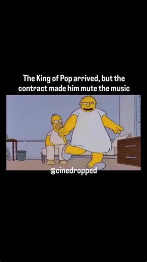 cinemadropped on Instagram: "The Season 3 premiere, "Stark Raving Dad," features Homer being mistakenly committed to a mental institution after Bart dyes all his work shirts pink, leading Mr. Burns to brand him an anarchist. While committed, Homer befriends a large, white patient named Leon Kompowsky, who speaks with the gentle voice and mannerisms of Michael Jackson and genuinely believes he is the King of Pop. The twist is that Jackson himself, a fan of the show, provided the speaking voice fo