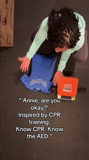 “Annie, are you okay?” More than a lyric. Learn CPR. Learn the AED. #heartsafe