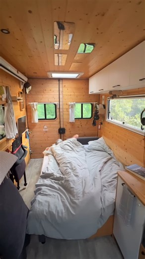 Just another day in Iñigo's truck house: coffee brewing, work in progress, and a view that never fails to make you pause and smile. Would you trade your routine for mornings like this? Big thanks to Iñigo @viajandosimple for sharing these peaceful moments and showing what slow living on the road can truly feel like. Follow his page and support his nomadic journey #vanlife #asmr #remotework #morningroutine #homeiswhereyouparkit #simplejoys | Project Van Life