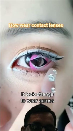 How Wear colour contact lenses #optometry #shortsfeed #shorts