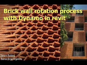 brick rotation screen wall-making process with a dynamo in Revit