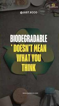 🚨 The Truth About "Biodegradable" Products