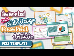 AESTHETIC ANIMATED MATH SLIDE 📚✨ | POWER POINT | MUDAH | SIMPLE | FREE TEMPLATE